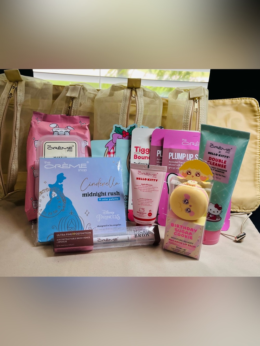 12 Piece The Creme Shop Bundle. 11 Creme Shop Items and a Travel Organizer.
